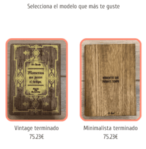 selecciond e modelo para comprar Vi-Book